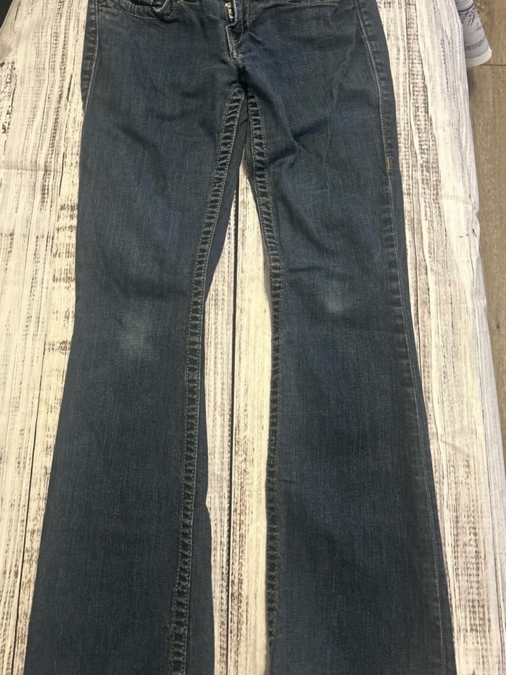 Vintage y2k made in USA True Religion Flare Jeans in Dark Blue Wash